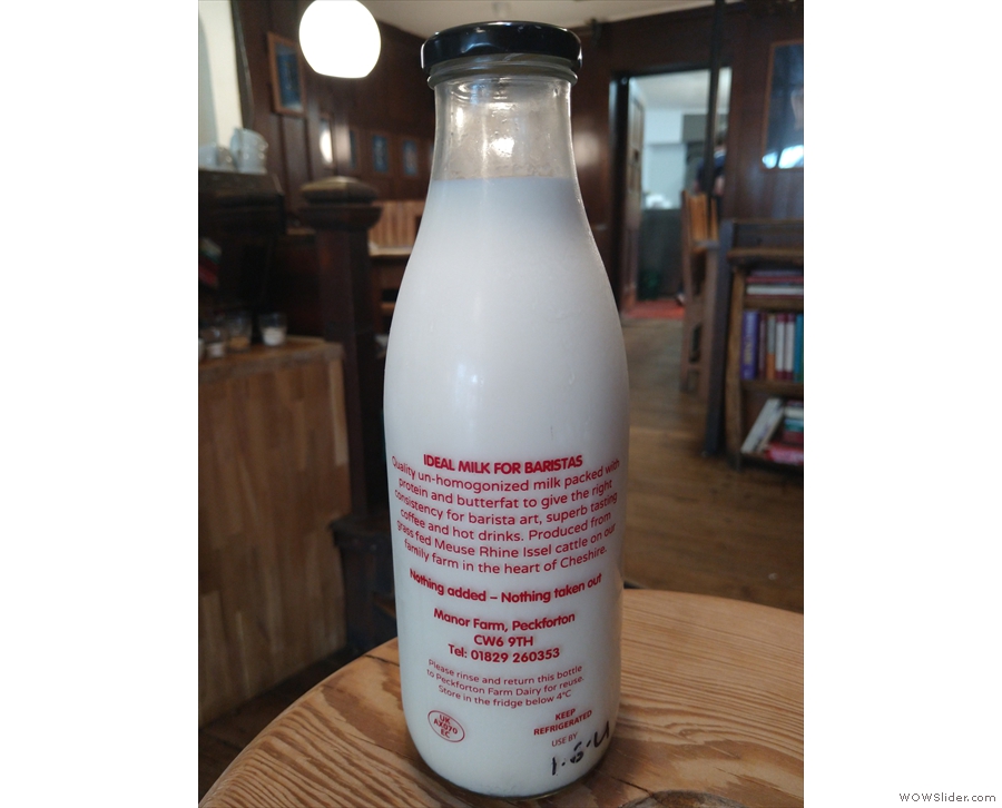 It's Barista Milk and Sam says it makes a real difference compared to supermarket milk!
