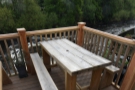 Meanwhile, this was my table, at the other end of the decking...