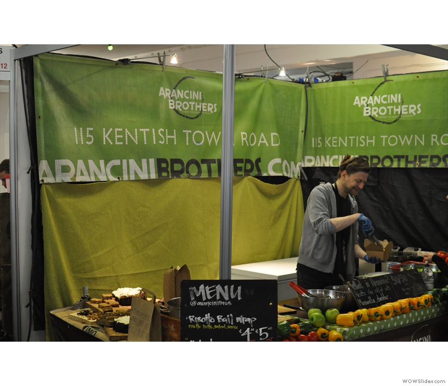 Don't forget to eat. A highlight last year was lunch from the Arancini Brothers...