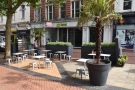 ... along with the outdoor seating on the semi-pedestrianised street.
