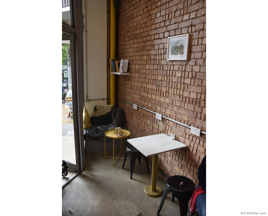 ... and then more seating to the left. This little nook is formed by the window and the...