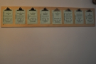 ... matching this list of eight beers on the wall.