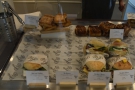 There's a small(er) selection of pre-prepared sandwiches and other savouries at the end.