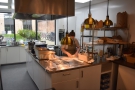 Everything you see is freshly prepared in this bright and airy kitchen behind the counter.