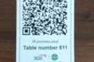 ... where you scan a QR Code on the table, which takes you to an on-line menu.