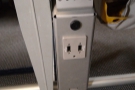 Finally, there was at-seat power on the stanchion between the seats, but only USB.