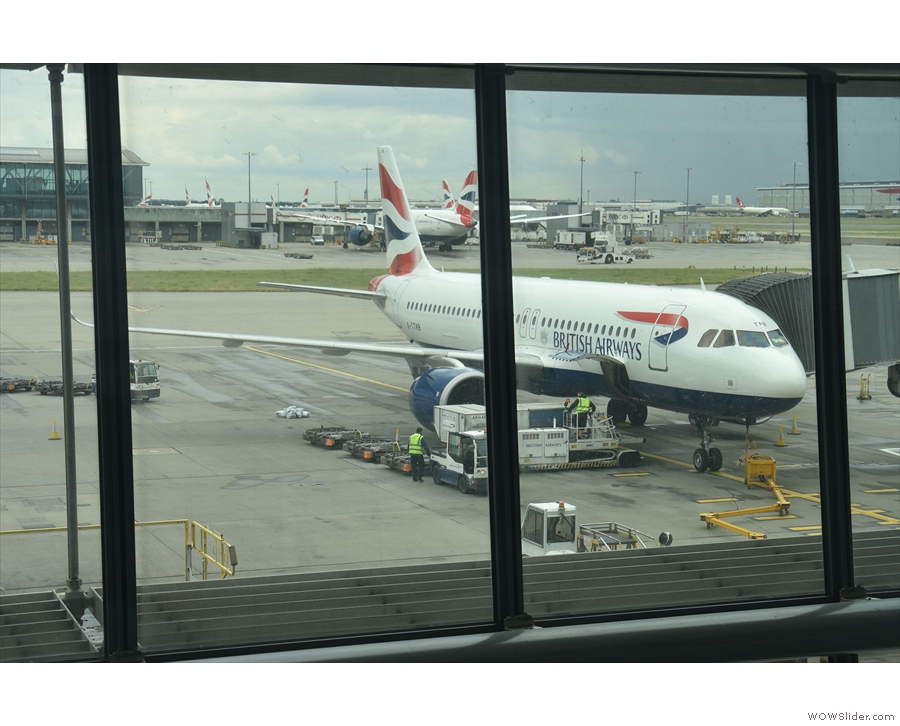 A last look at my A320 before I head off to passport control...