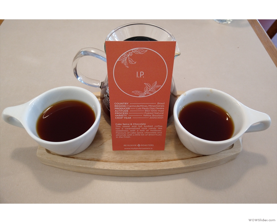 We continued our exploration of the single-origin pour-over range with the I.P., a...