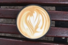 It had some lovely latte art...