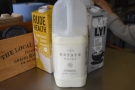 The milk is from Estate Daiy, with oat and almond non-dairy alternatives.