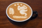 ... with this one, which wasn't mine. It was made by Ernie, a barista who I met at...