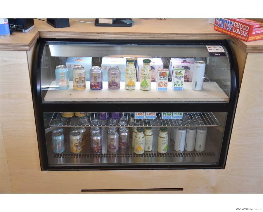 ... and soft drinks (chiller cabinet by the till)...