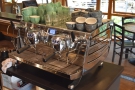 A behind the scenes shot of the Victoria Arduino Black Eagle espresso machine...
