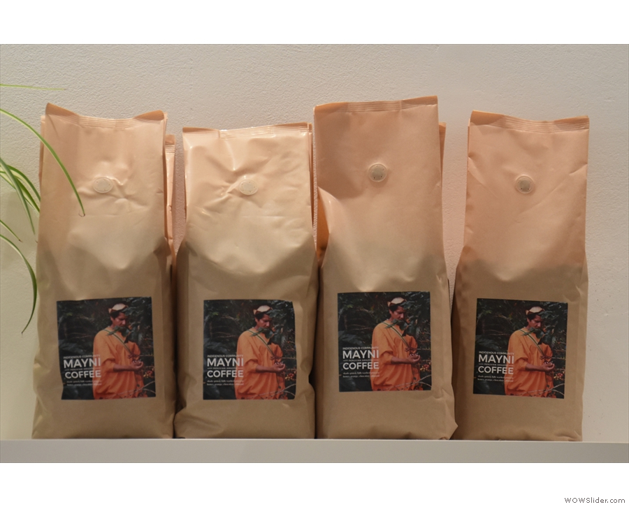 Bags of the house coffee, from the Mayni indigenous people, roasted by Easy José...