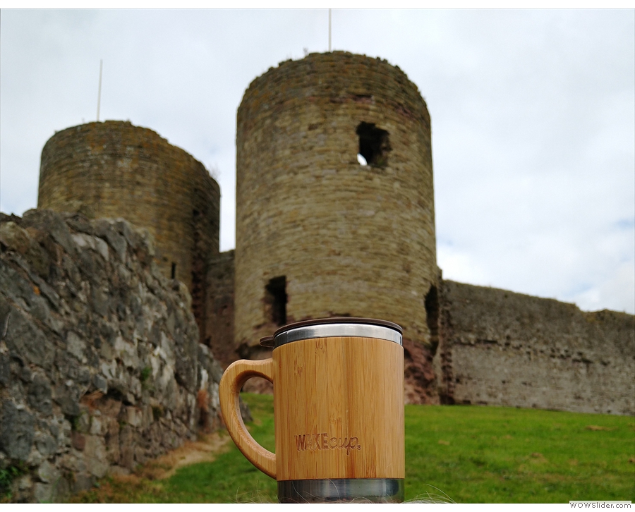 ... and even the gatehouse needs propping up by my Global WAKEcup!