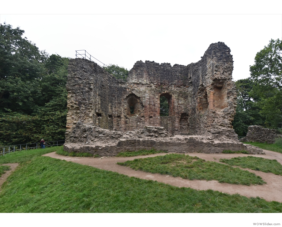 Then, on the way back, we stopped at Ewloe Castle, built by the Welsh princes...