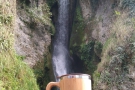 Next, my Global WAKEcup admired the wonderful Dyserth waterfall...