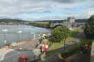 This is as far as the view goes from the second window, east to the bridge over the Conwy.