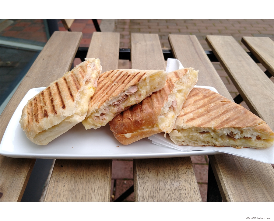 ... while this tuna melt panini was from July...