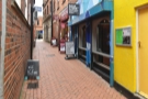 At the upper end of the narrow Bank Street, in the pedestrianisEd centre of Wrexham...