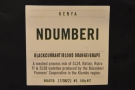 ... made with this washed coffee from the Ndumberi Farmers' Cooperative in Kenya.