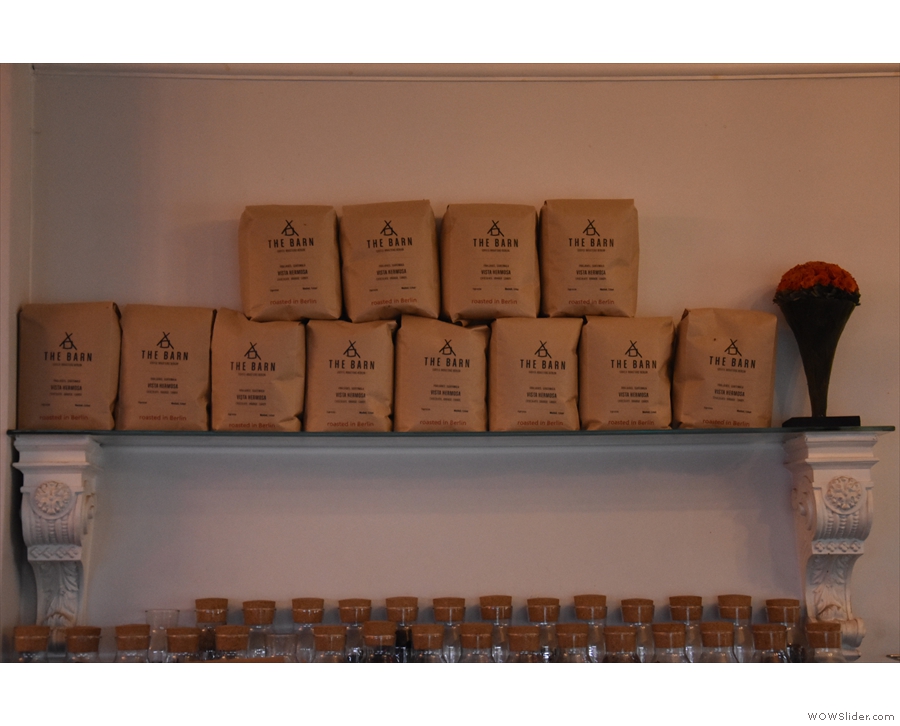 ... and the bags of coffee from The Barn. Maybe this isn't just a delicatessen after all!