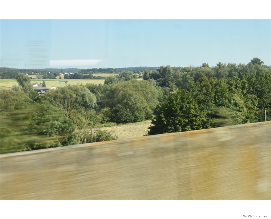 ... before zipping through the Belgian countryside...