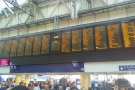 ... Waterloo, where I discovered all the trains were delayed or cancelled. Oh dear.