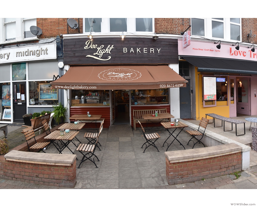 Dee Light Bakery, on the northern side of Ritherdon Road in Balham.