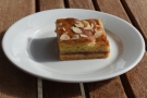 ... perfect autumn weather to sit outside with my Bakewell slice...