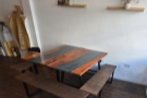 ... and this communal table against the right-hand wall. And that's it.