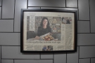 There's also a framed newspaper article featuring Jess and Knead a Little Love.
