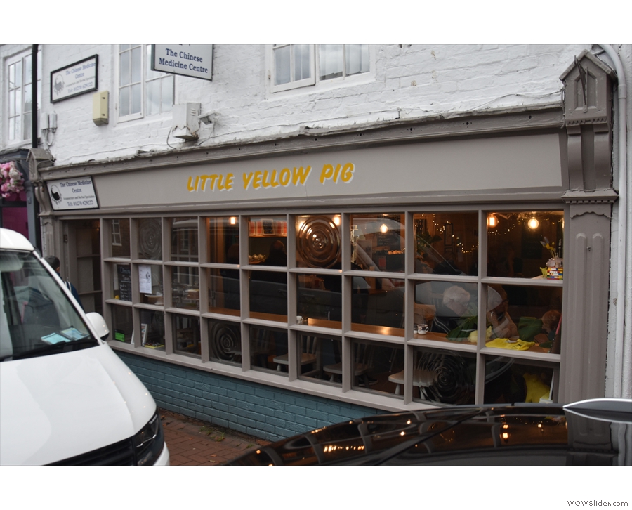 A familiar name in an unfamiliar place. It's the new Little Yellow Pig in Nantwich! It's the...
