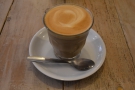... which I had in a flat white, served in a glass. This went very well with my...
