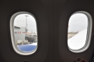 We get two decent-sized windows. Although I was in the aisle seat, I got good views.