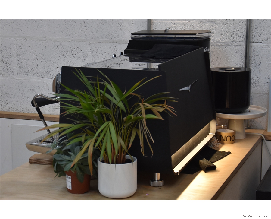 ... sharing the space with a Victoria Arduino Eagle One espresso machine and its grinder.
