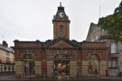 Crewe Market Hall, built in 1854, with the tower added in 1871. Refurbished: 2021.