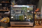 There's also a selection of juices and soft drinks in a cooler cabinet to the right...