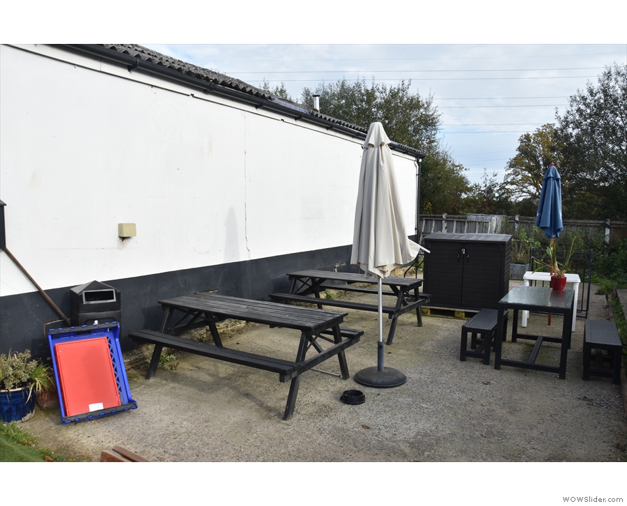 There's plenty of outdoor seating by the way, right at the back of the unit...
