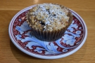 ... which I paired with a blueberry muffin on one of the awesome La Colombe plates!