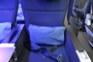 My seat in more detail (apologies for the blue tinge on everything; it's the interior light).