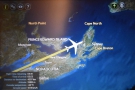 We briefly flew over Nova Scotia and Prince Edward Island...