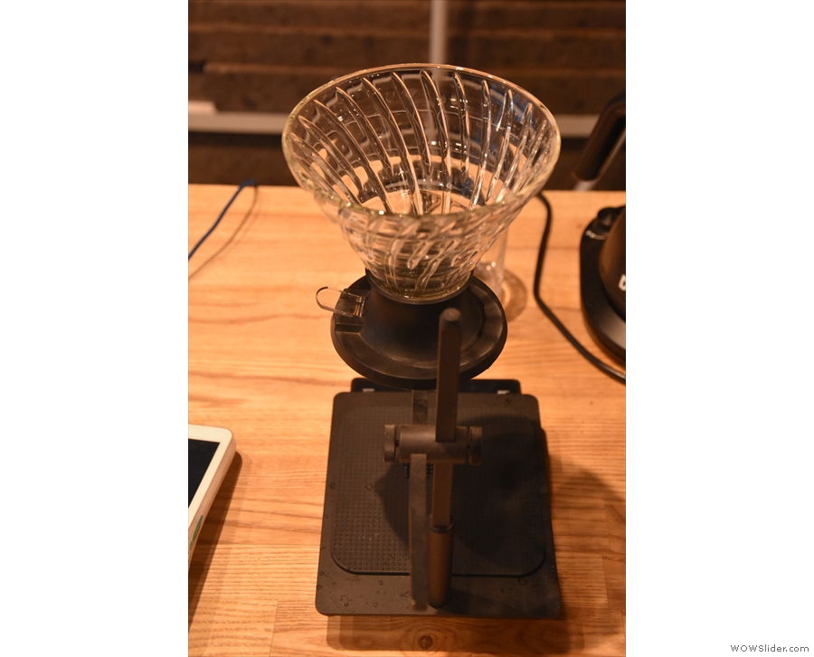 This is available as a filter option, through the Hario Switch (a V60-shaped Clever Dripper).