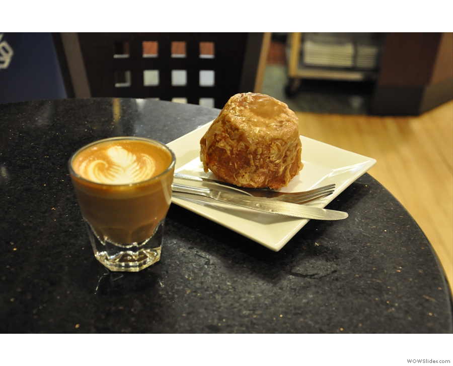 I may also have found a new favourite... Render Coffee, with this lovely cortado and bun.
