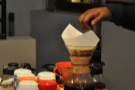 The Aeropress is being decanted for drinking, hidden just behind the Chemex.