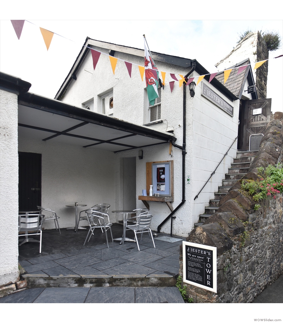 The Jester's Tower Coffee House, in a 13th century postern tower in Conwy town walls.