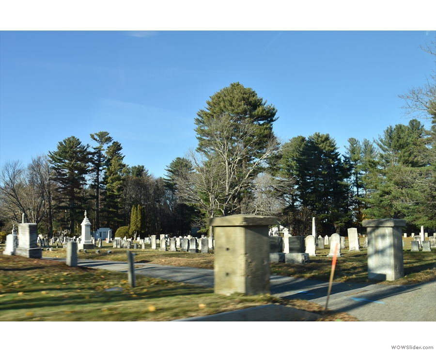 ... and this classic New England cemetery.