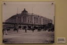 The walls, meanwhile, have old pictures of South Station. This is from 1905...