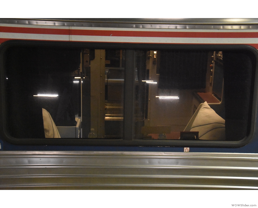 Finally, here's the sleeper car and a quick peak in the window.