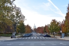 I'd decided to walk across the near-deserted city, going by the US Capitol in the distance.